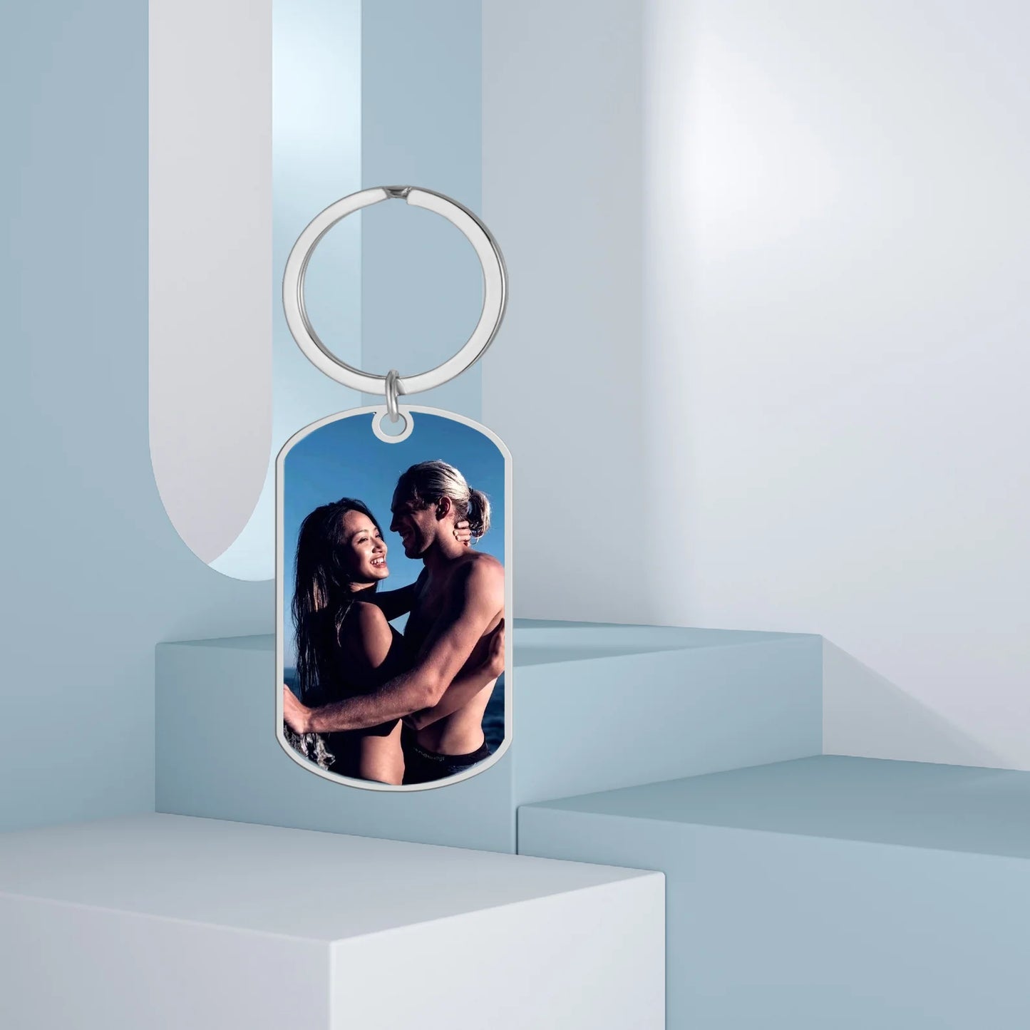 Custom Spotify Code Music Keyring – Personalized Photo & Song Gift