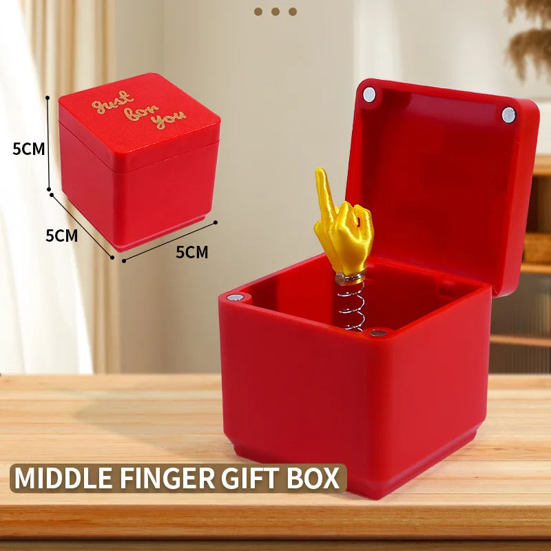 Funny Middle Finger Gift in Box β Fun Prank Gift for Office & Home