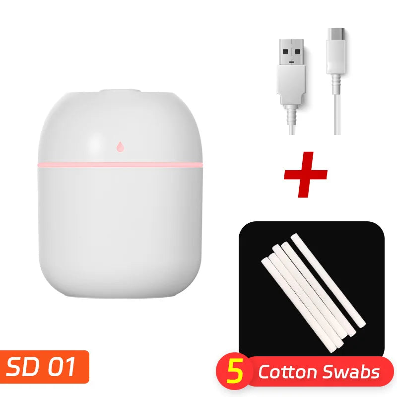 Mini Water Drop Humidifier – USB Desktop Air Atomizer for Home & Office