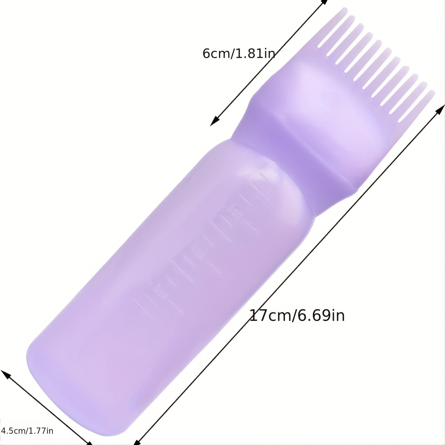 Professional Hair Dye Applicator Bottle – Plastic Squeeze Bottle with Scale for Hair Coloring