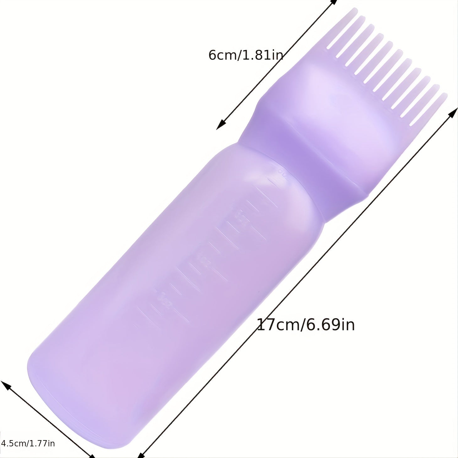 Professional Hair Dye Applicator Bottle – Plastic Squeeze Bottle with Scale for Hair Coloring