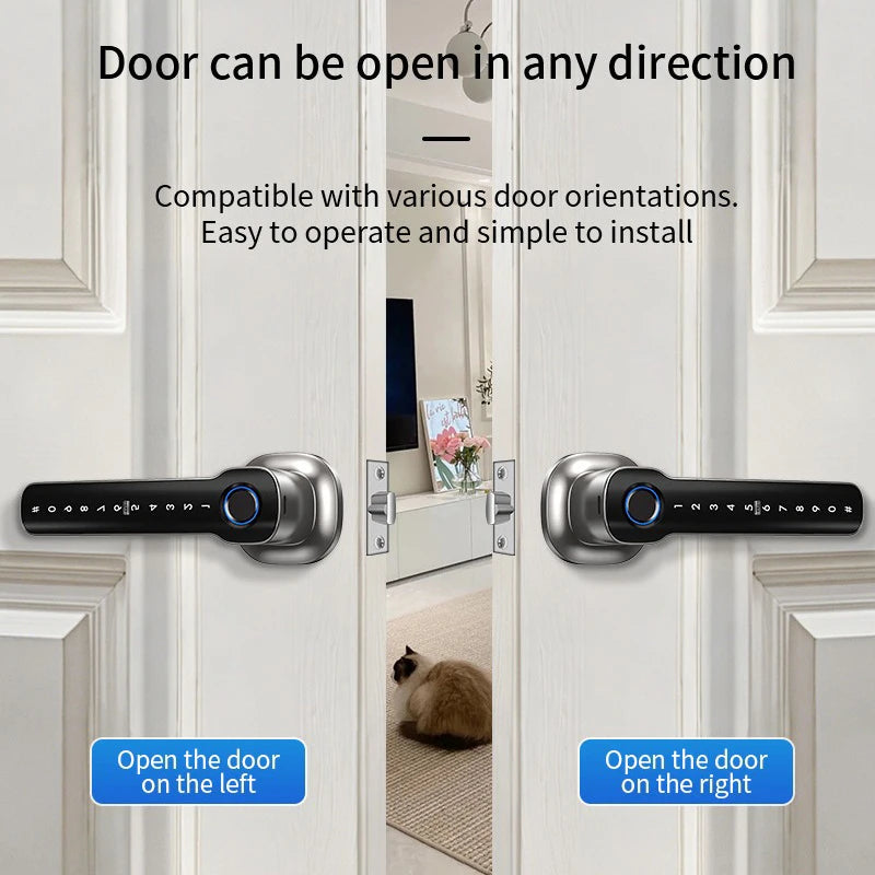 Smart Fingerprint Password Lock - Keyless Entry Lock for Bedroom, Garage, Hotel & Living Room