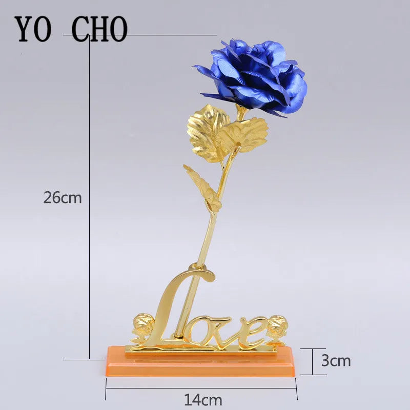 24K Gold Plated Rose – Forever Love Symbol | Valentine's Day Wedding Gift