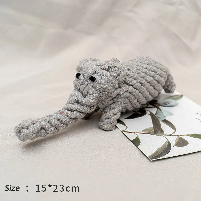 Bite-Resistant Dog Rope Chew Toy – Dental Cleaning Ball for Small Dogs &amp; Puppies