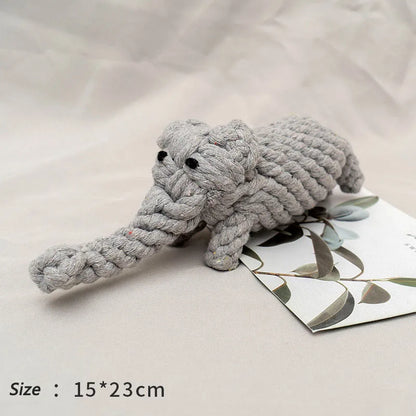 Bite-Resistant Dog Rope Chew Toy – Dental Cleaning Ball for Small Dogs &amp; Puppies