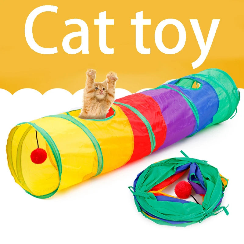 Collapsible Cat Tunnel – Interactive Play Tube for Indoor & Outdoor Fun