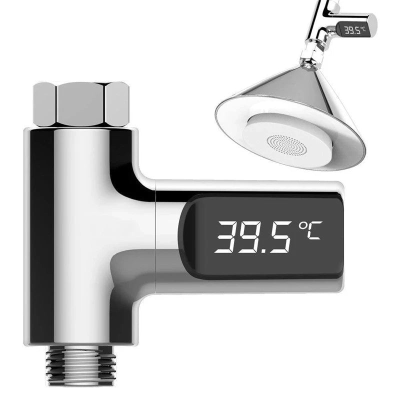 LED Digital Shower Temperature Display – Real-Time Water Thermometer for Bathroom Safety