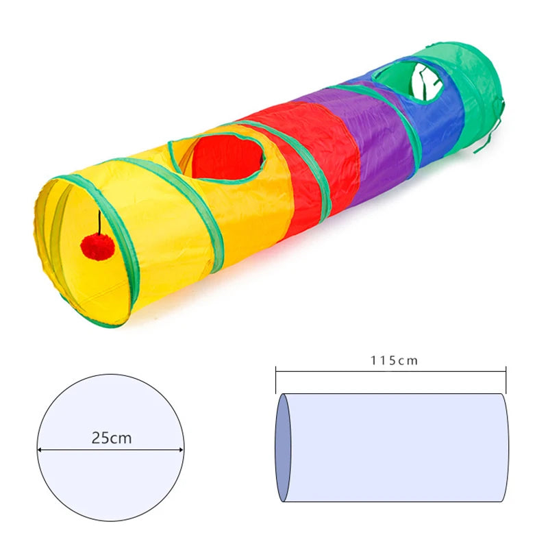 Collapsible Cat Tunnel – Interactive Play Tube for Indoor & Outdoor Fun