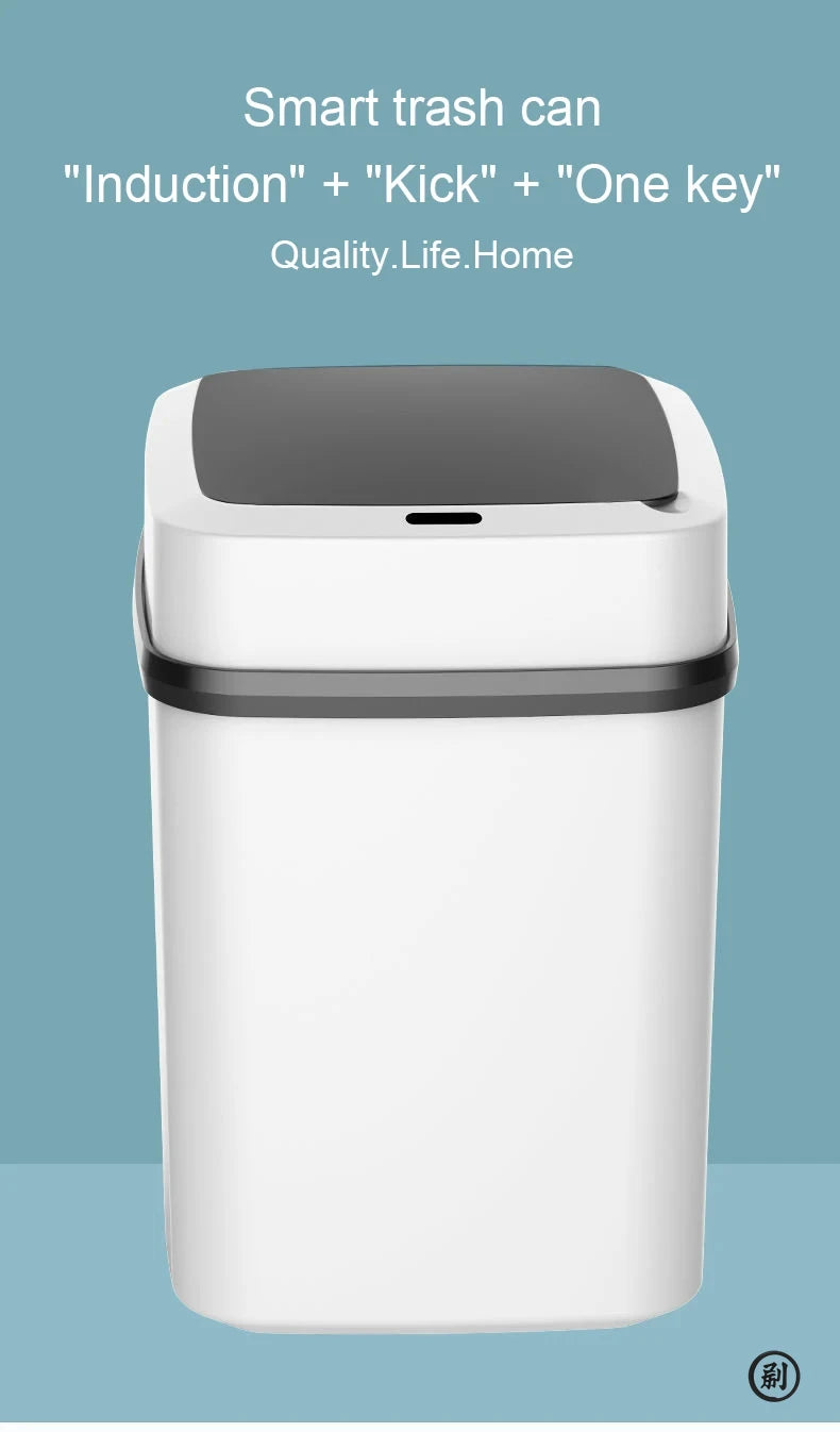 13L Smart Touch Trash Can – Automatic Kitchen & Bathroom Waste Bin