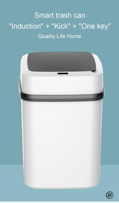 13L Smart Touch Trash Can – Automatic Kitchen &amp; Bathroom Waste Bin