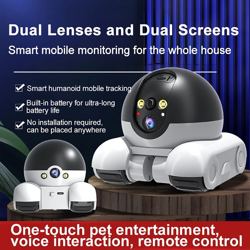 1080P Pet Tracking WiFi Camera – Smart Home Security with App Control & Pet Monitor
