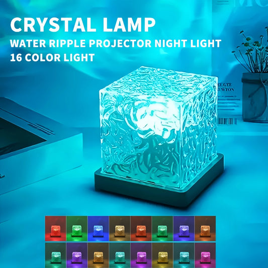 Aurora Ocean Wave LED Projector – 16 Color Night Light with Remote Control