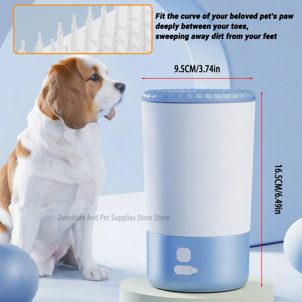 Electric Pet Paw Cleaner – Automatic Dog Foot Washing Machine | Portable & Waterproof