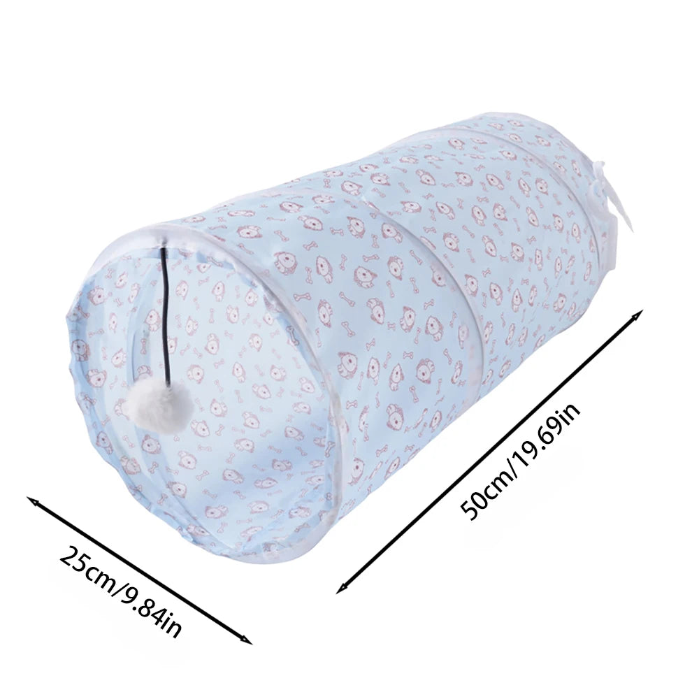 Collapsible Cat Tunnel – Interactive Play Tube for Indoor &amp; Outdoor Fun