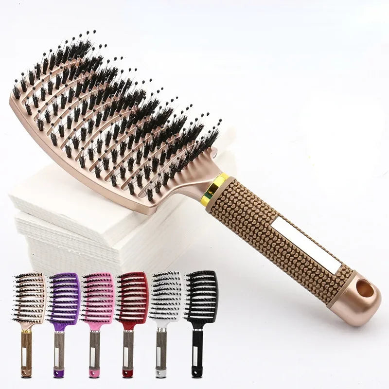 Professional Hairbrush with Scalp Massage – Detangles & Cares For Any Hair Type