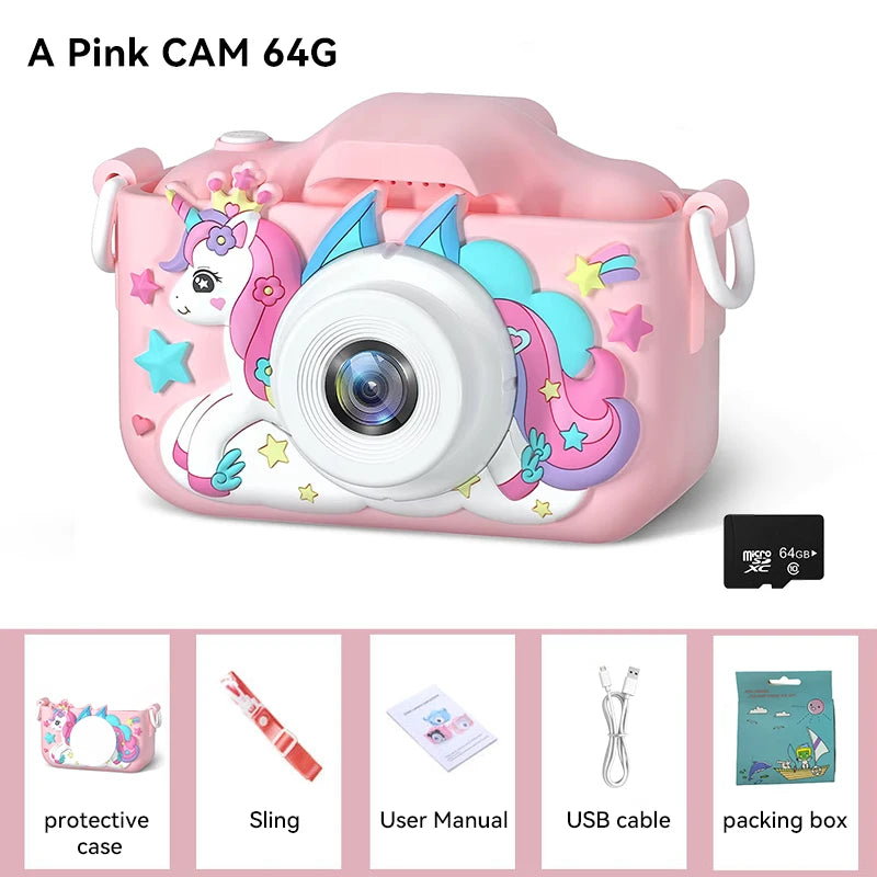 Kids Digital Camera 1080P HD – 2.0 Inch Children’s Camera with Silicone Case | Photo, Video & Games – Perfect Christmas & Birthday Gift