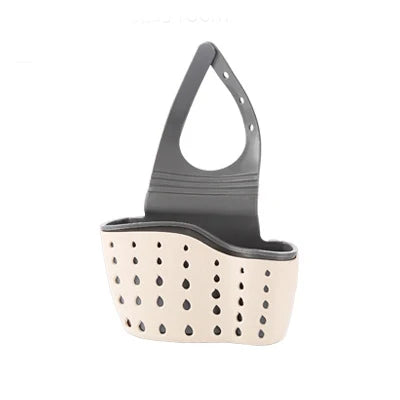 Adjustable Hanging Sink Caddy – Drain Basket for Soap & Sponge Storage