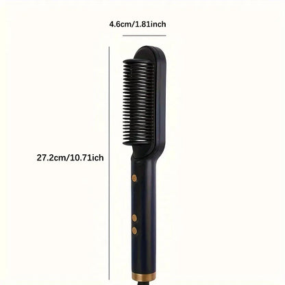 2-in-1 Style Comb &amp; Curling Iron – Shiny Hair in One Movement