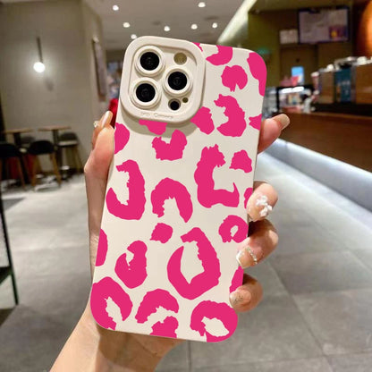 Leopard Camera Lens Protector Phone Case – Stylish Cover for iPhone 17, 16, 15, 14, 13