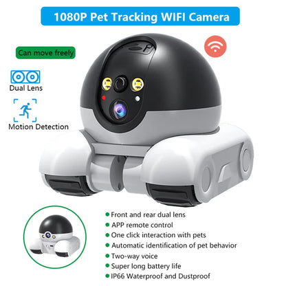 1080P Pet Tracking WiFi Camera – Smart Home Security with App Control &amp; Pet Monitor