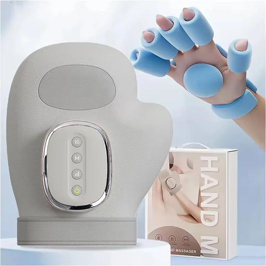 Airbag Compression Hand Massager - Rechargeable Palm &amp; Finger Relief