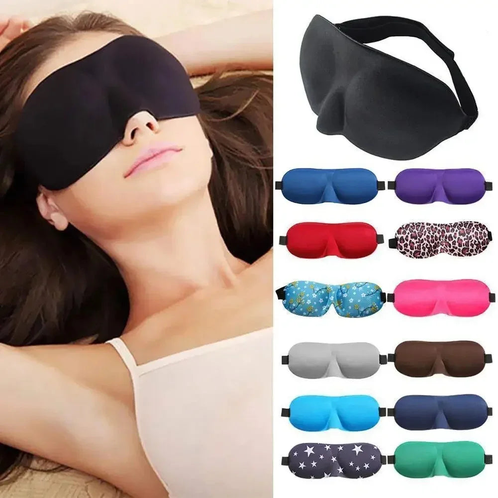 Lightweight 3D Sleep Mask – Soft Contoured Eye Shade for Travel & Rest