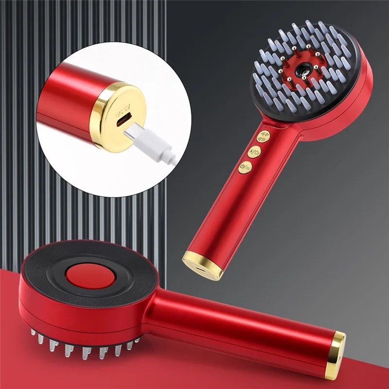 EMS Scalp Massage Comb with Red Blue Light