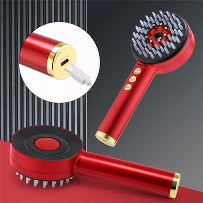 EMS Scalp Massage Comb with Red Blue Light