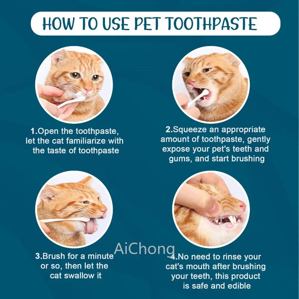 Pet Oral Care Toothpaste – Fresh Breath & Clean Teeth for Dog & Cat | Edible & Safe