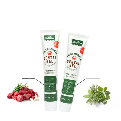 Pet Toothpaste for Dog &amp; Cat – Vanilla &amp; Beef Flavor | Safe &amp; Edible