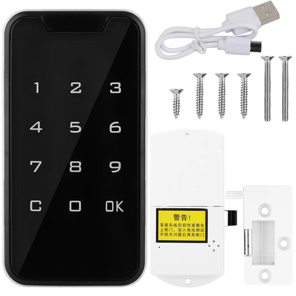 Smart Password Lock - Electronic Touchscreen Lock for Sauna, Gym & Cabinet Drawers