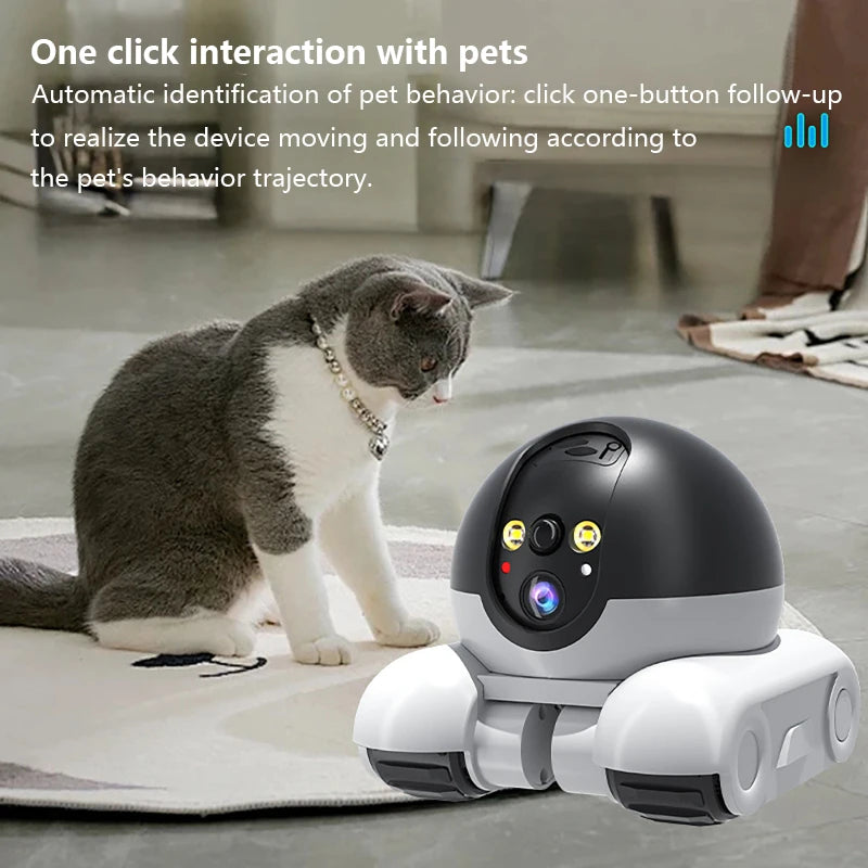 1080P Pet Tracking WiFi Camera – Smart Home Security with App Control & Pet Monitor