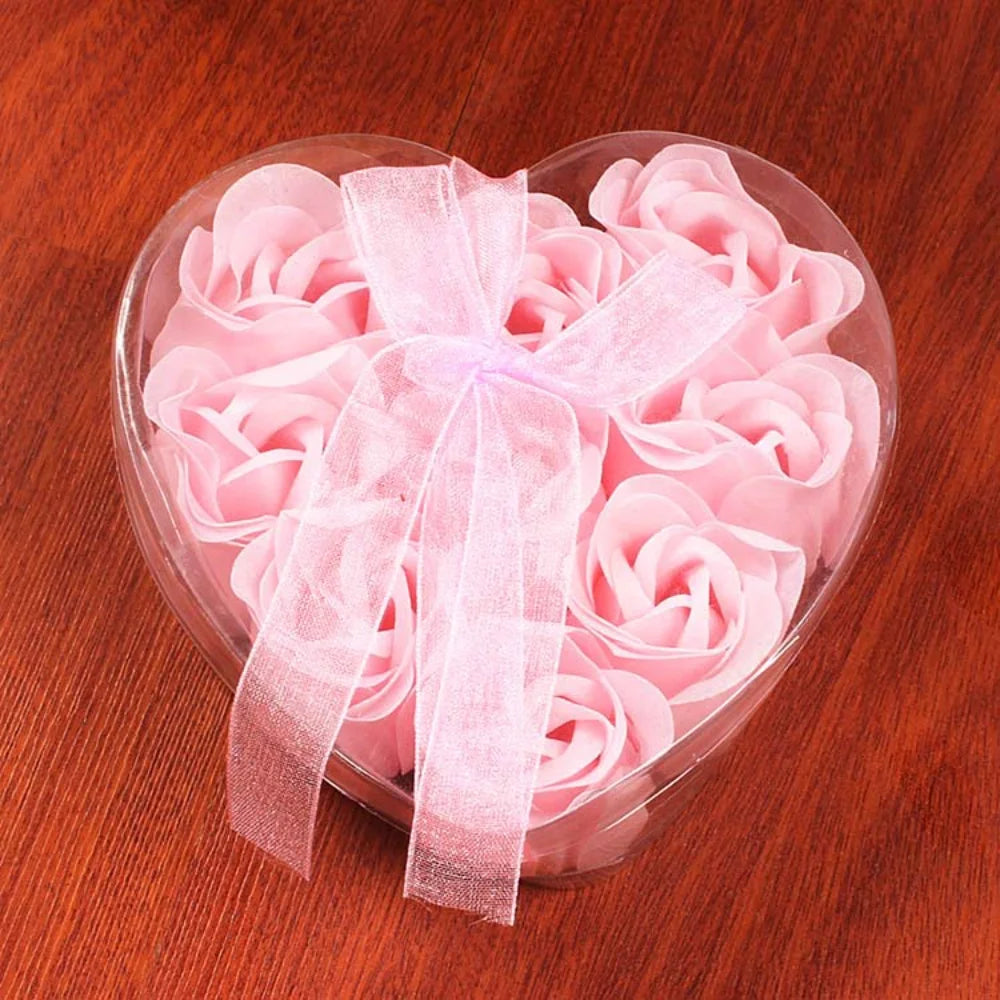 Rose Soap Flower Bouquet (3/6/9 Heads) – Valentine's Day Gift & Decor