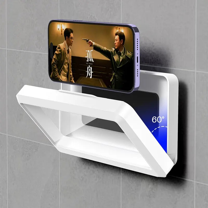 Waterproof Bathroom Phone Holder – Wall-Mounted Touch Screen Case for Shower