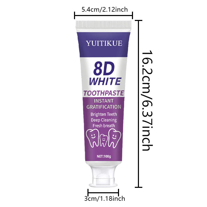 Purple Toothpaste for White Teeth – Deep Cleaning &amp; Fresh | 100g Teeth Whitening