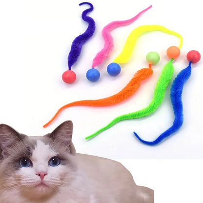 Interactive Cat Worm Toy – Colorful Bouncing Caterpillar for Indoor Play & Puzzle Fun