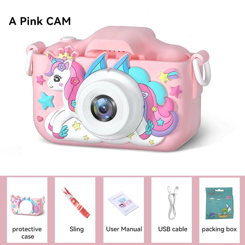 Kids Digital Camera 1080P HD – 2.0 Inch Children’s Camera with Silicone Case | Photo, Video & Games – Perfect Christmas & Birthday Gift