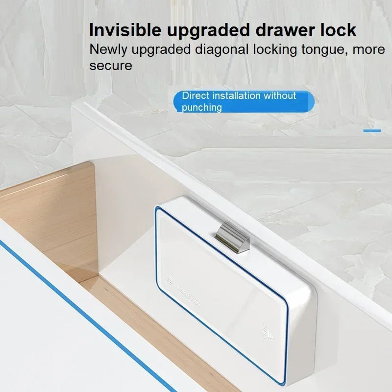Smart Cabinet Lock - Invisible RFID Electronic Lock for Lockers, Drawers &amp; Sauna Furniture