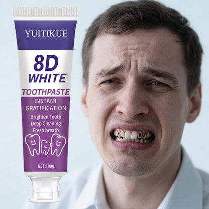 Purple Toothpaste for White Teeth – Deep Cleaning &amp; Fresh | 100g Teeth Whitening