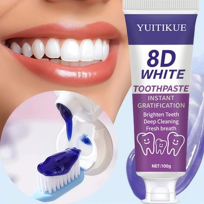 Purple Toothpaste for White Teeth – Deep Cleaning &amp; Fresh | 100g Teeth Whitening