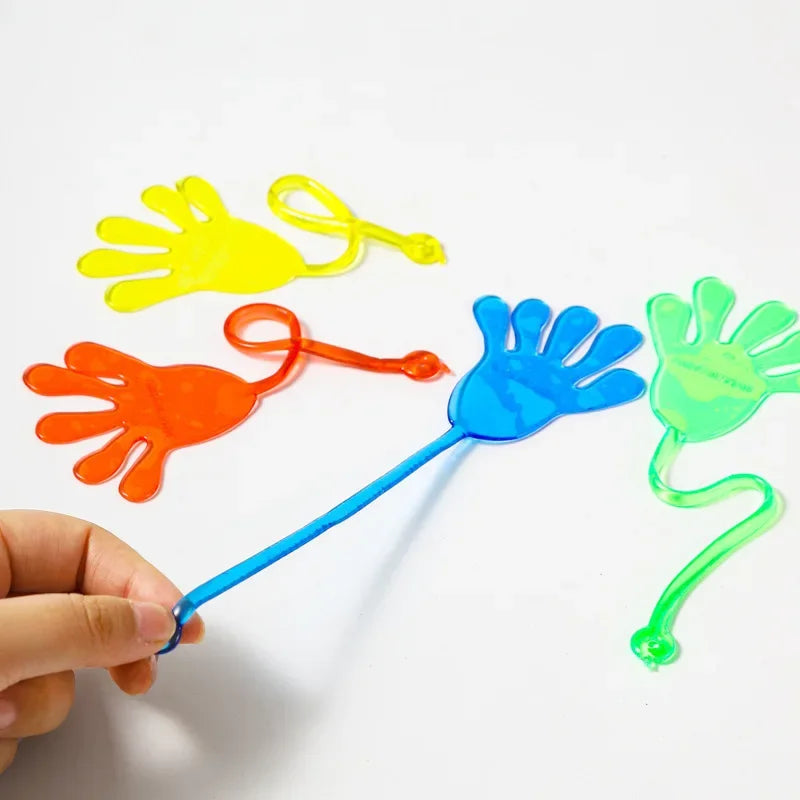 Funny Sticky Hands Toy – 5-50 Pcs Elastic Slap Hands for Kids Party Favors