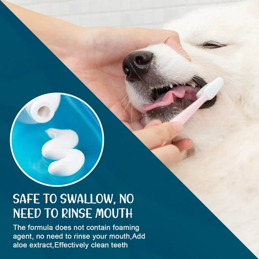 Pet Oral Care Toothpaste – Fresh Breath &amp; Clean Teeth for Dog &amp; Cat | Edible &amp; Safe