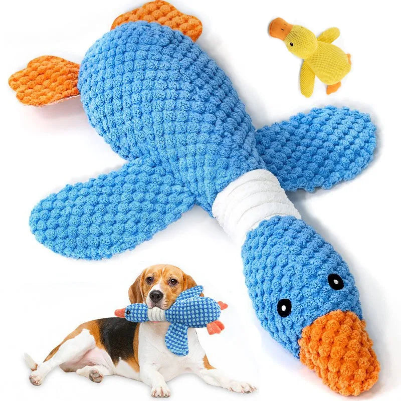 Durable Plush Chew Toy for Cats & Dogs – Interactive Squeaky Toy for Aggressive Chewers