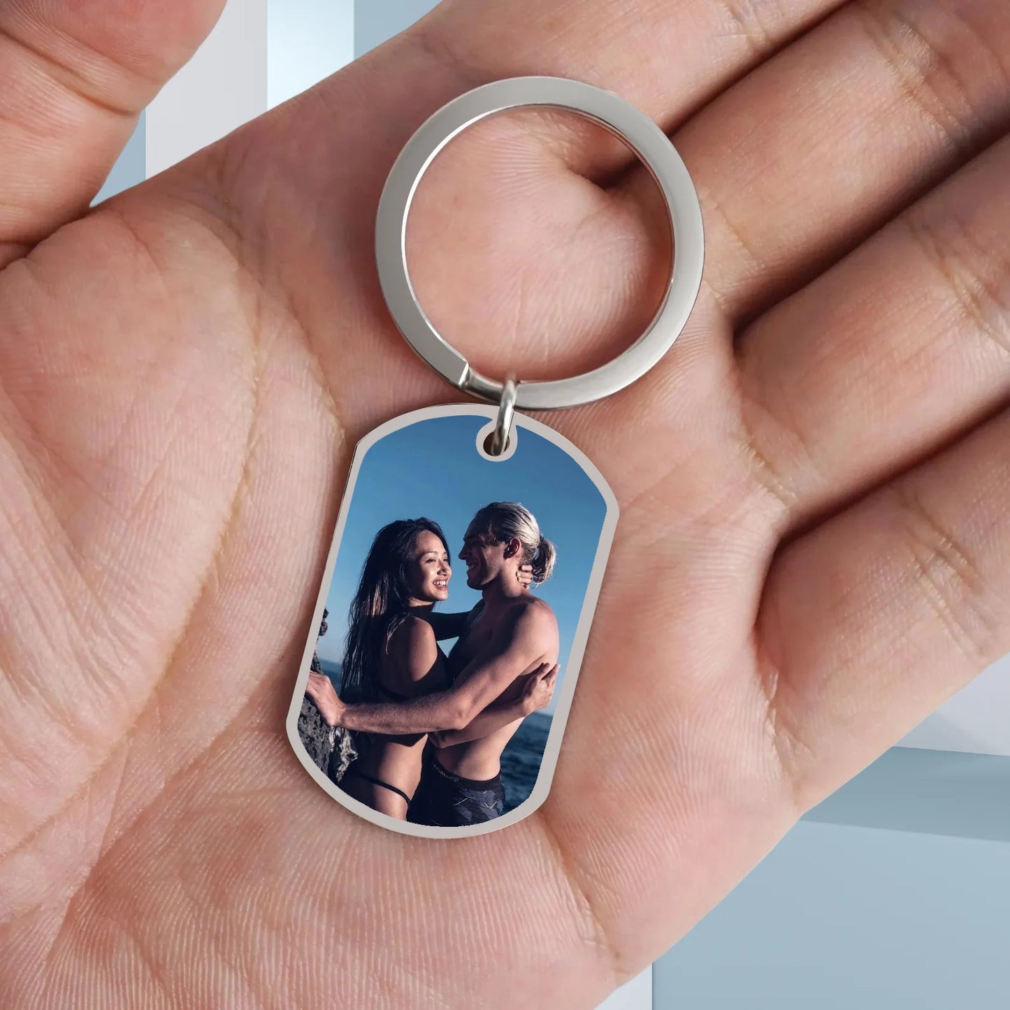 Custom Spotify Code Music Keyring – Personalized Photo & Song Gift
