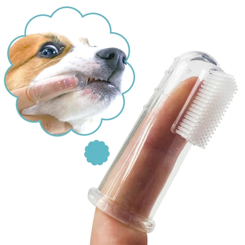 Silicone Finger Toothbrush for Dog & Cat – Gentle Dental Care against Tartar