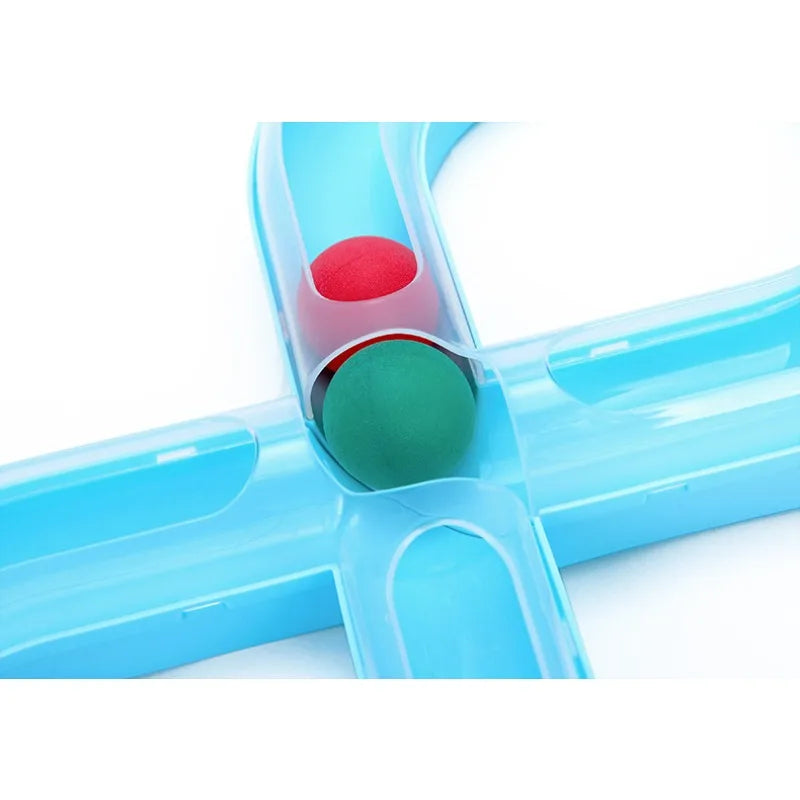 Cat Turntable Track Ball Toy – Interactive Spinning Toy for Boredom Relief & Exercise