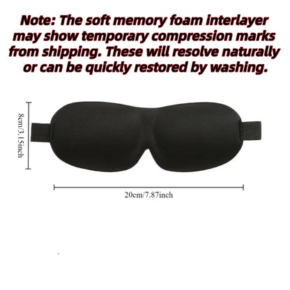 3D Sleep Mask with Memory Foam – Contoured Eye Mask for Complete Light Blocking