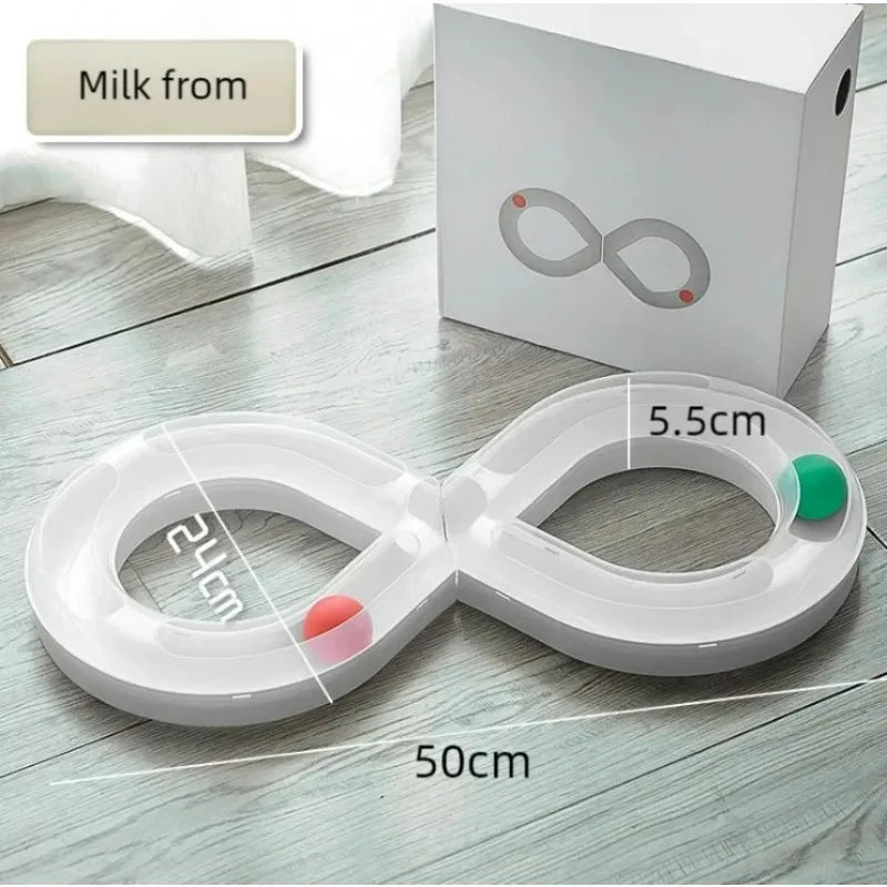 Cat Turntable Track Ball Toy – Interactive Spinning Toy for Boredom Relief & Exercise