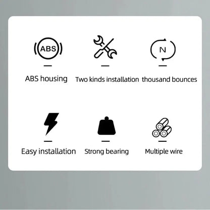 Automatic Drawstring Door Closer – Silent Self-Closing Mechanism for Home &amp; Office