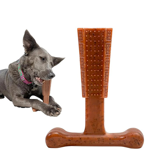Durable Dog Chew Toy – Dental Care Toy for Puppies | Bamboo &amp; Rubber